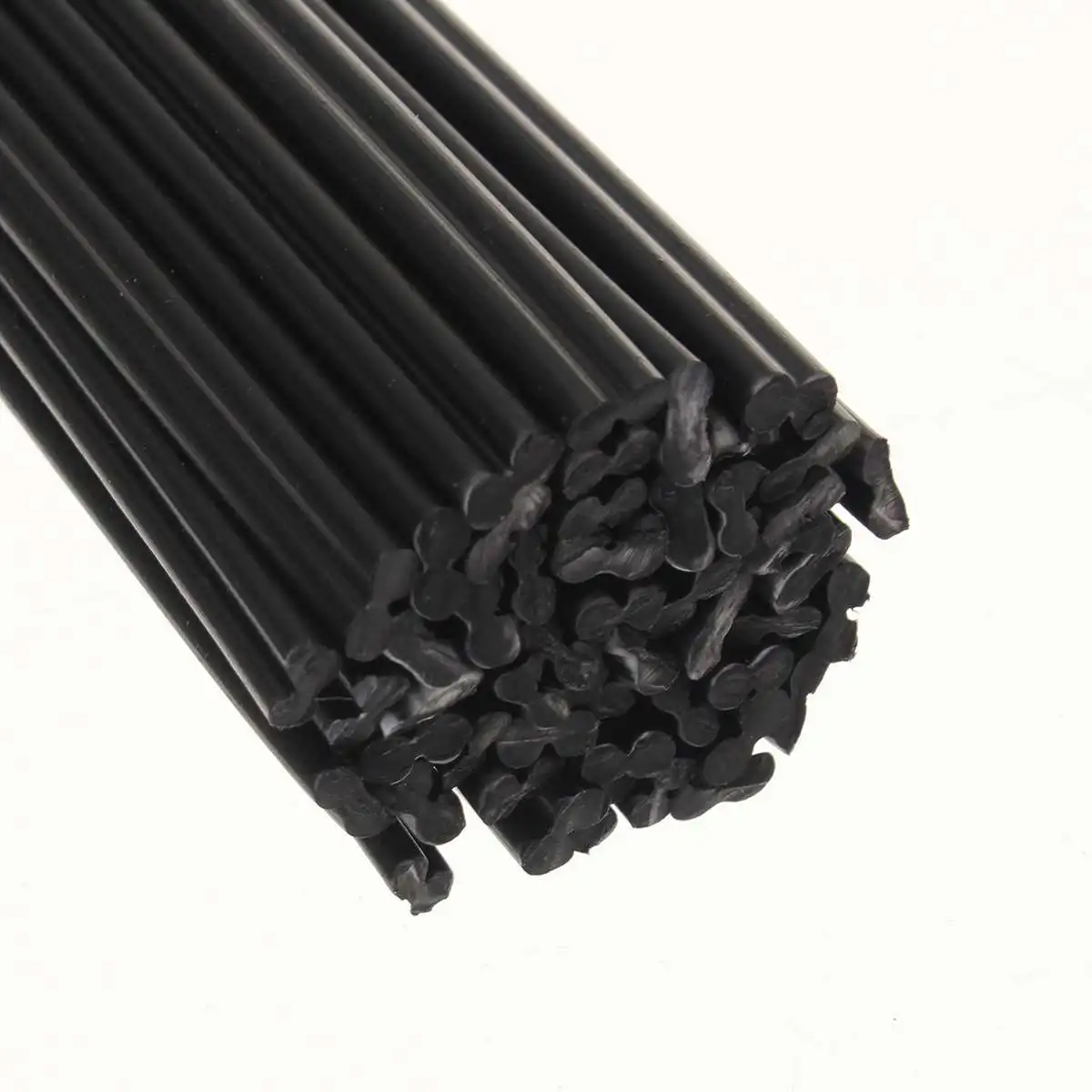 caihv-Welding Rod Polypropylene Black Round Auto Car Boat Fairing Weld Filler 50pcs Plastic Welding Rod Bumper Repair Kit Strong and Durable Diameter : Black