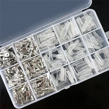 270Pcs 2.8/4.8/6.3mm Male Female Spade Connectors Wire Crimp Terminal Block with Insulating Sleeve Assortment for SN-48B/HS-03BC
270Pcs 2.8/4.8/6.3mm Male Female Spade Connectors Wire Crimp Terminal Block with Insulating Sleeve Assortment for SN-48B/HS-03BC
