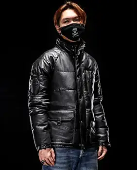 Free shipping.fashion new man winter warm soft sheepskin Jackets,men's 100% genuine Leather jacket.80% white duck down,quality
Free shipping.fashion new man winter warm soft sheepskin Jackets,men's 100% genuine Leather jacket.80% white duck down,quality