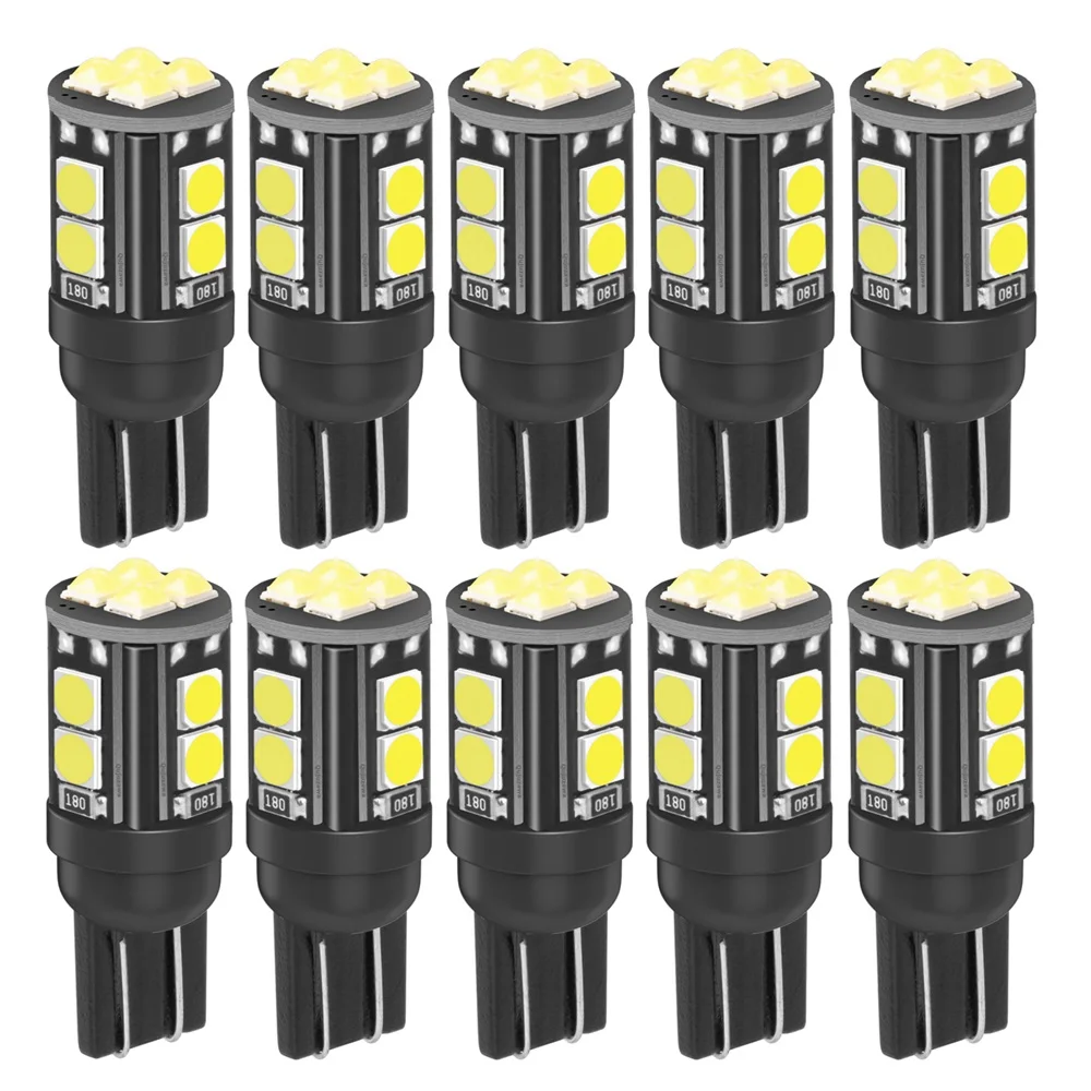 10Pcs 2020 New T10 W5W WY5W 168 921 2825 Super Bright LED Car Interior Reading Dome Light Auto Parking Lamp Wedge Tail Side Bulb
10Pcs 2020 New T10 W5W WY5W 168 921 2825 Super Bright LED Car Interior Reading Dome Light Auto Parking Lamp Wedge Tail Side Bulb