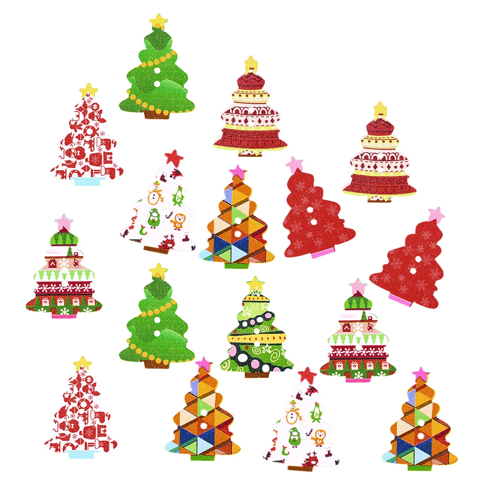 50Pcs 2-Hole Wooden Buttons Christmas Tree Elements Colored Buttons Christmas Decorations For Sewing Crafting (Random Pattern)
50Pcs 2-Hole Wooden Buttons Christmas Tree Elements Colored Buttons Christmas Decorations For Sewing Crafting (Random Pattern)