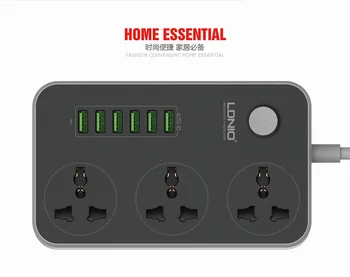 Multifunctional socket USB port Electronic power board surge protector with fast charging plug, household extension junction box
Multifunctional socket USB port Electronic power board surge protector with fast charging plug, household extension junction box