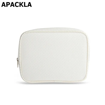 APACKLA White Women Cosmetic Bag Necessaries for Women Makeup Waterproof Travel Organizer Large Capacity Clutch Toiletry Bag 
APACKLA White Women Cosmetic Bag Necessaries for Women Makeup Waterproof Travel Organizer Large Capacity Clutch Toiletry Bag