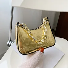 Personalized Golden Chain Crocodile Pattern Dumpling Underarm Bag for Women 2021 New Fashion Handbag Simple Shoulder Bag
Personalized Golden Chain Crocodile Pattern Dumpling Underarm Bag for Women 2021 New Fashion Handbag Simple Shoulder Bag