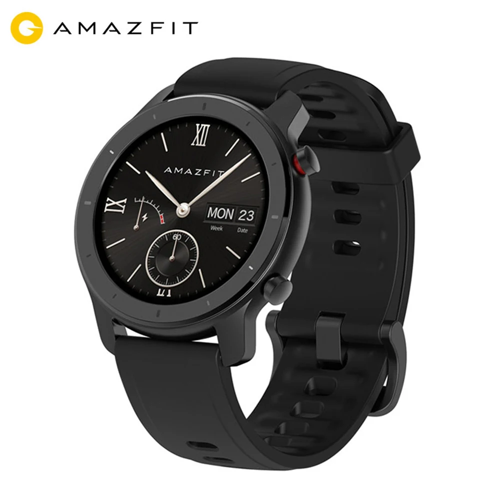 

Huami Amazfit GTR 42mm Smart Watch Waterproof Smartwatch 24 Days 12 Sport mode GPS&GLONASS Heart rate For Android IOS Умные часы