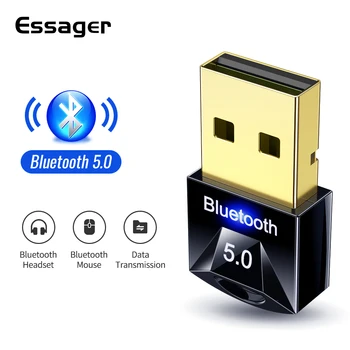 Essager USB Bluetooth 5.0 Adapter Dongle For PC Computer Wireless Mouse Keyboard PS4 Aux Audio Bluetooth 5 Receiver Transmitter
Essager USB Bluetooth 5.0 Adapter Dongle For PC Computer Wireless Mouse Keyboard PS4 Aux Audio Bluetooth 5 Receiver Transmitter