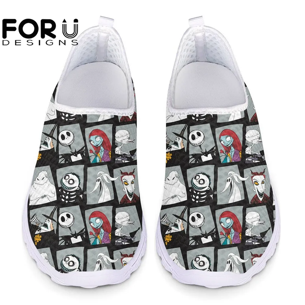 FORUDESIGNS Women Air Mesh Slip On Shoes Fashion Christmas Eve Jack Pattern Ladies Loafers Flats Shoes Zapatos de Mujer 2020 New
FORUDESIGNS Women Air Mesh Slip On Shoes Fashion Christmas Eve Jack Pattern Ladies Loafers Flats Shoes Zapatos de Mujer 2020 New