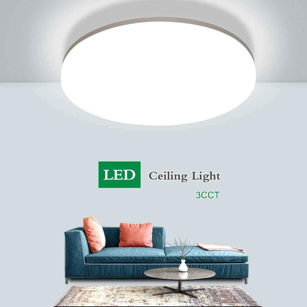 3CCT LED Panel Lamp LED Ceiling Light Ultra Thin 24W Cold Warm White Natural Light Surface Mounted Modern Lamp For Home Lighting
3CCT LED Panel Lamp LED Ceiling Light Ultra Thin 24W Cold Warm White Natural Light Surface Mounted Modern Lamp For Home Lighting