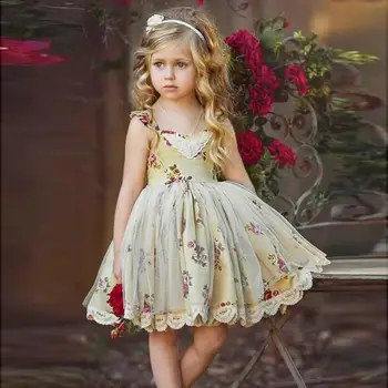 Girls Dress Flower Lace Tulle Princess Dress Kids Dresses For Girl Birthday Party Pageant Wedding Baby Girl Colotes wholesale
Girls Dress Flower Lace Tulle Princess Dress Kids Dresses For Girl Birthday Party Pageant Wedding Baby Girl Colotes wholesale