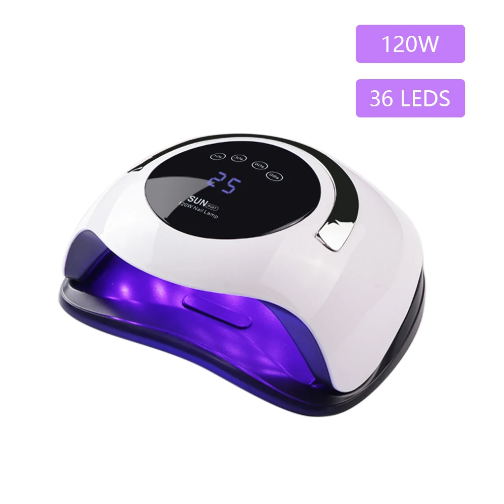 SUN BQ 5T 120W High Power Nail Dryer Fast Curing Speed Gel Light Nail Lamp LED UV Lamps For All Kind Gel With Timer Smart Sensor
SUN BQ 5T 120W High Power Nail Dryer Fast Curing Speed Gel Light Nail Lamp LED UV Lamps For All Kind Gel With Timer Smart Sensor