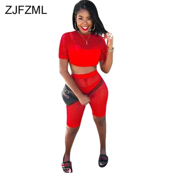 Cut Out Fishnet Sexy 3 Piece Set Women O-Neck Short Sleeve Crop Top + Empire Knee Length Pants + Triangle Shorts Summer Outfits
Cut Out Fishnet Sexy 3 Piece Set Women O-Neck Short Sleeve Crop Top + Empire Knee Length Pants + Triangle Shorts Summer Outfits