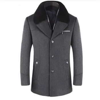 2018 new arrival winter high quality wool thicked trench coat men,men's gray wool jackets ,plus-size M-6XL 
2018 new arrival winter high quality wool thicked trench coat men,men's gray wool jackets ,plus-size M-6XL