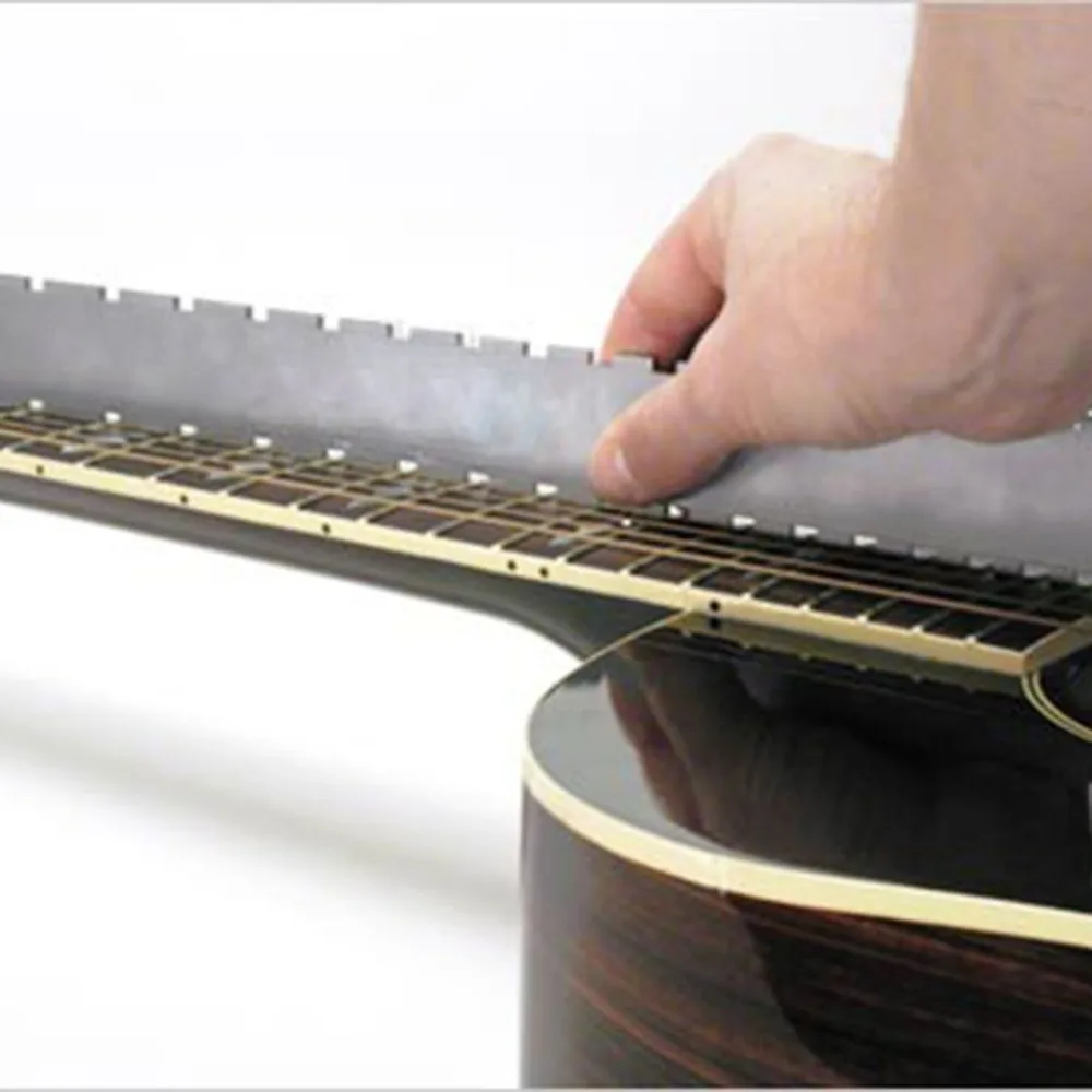 Guitar Neck Notched Straight Edge Luthiers Tool for Most Electric Guitars for Fretboard and Frets Stainless Steel
Guitar Neck Notched Straight Edge Luthiers Tool for Most Electric Guitars for Fretboard and Frets Stainless Steel