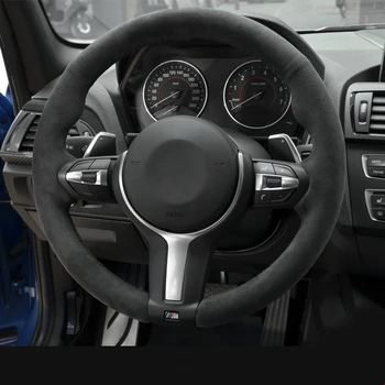Hand-stitched Black Alcantara Car Steering Wheel Cover for BMW M3 M4 2014-2016 F33 428i 2015 F30 320d 328i 330i 2016
Hand-stitched Black Alcantara Car Steering Wheel Cover for BMW M3 M4 2014-2016 F33 428i 2015 F30 320d 328i 330i 2016