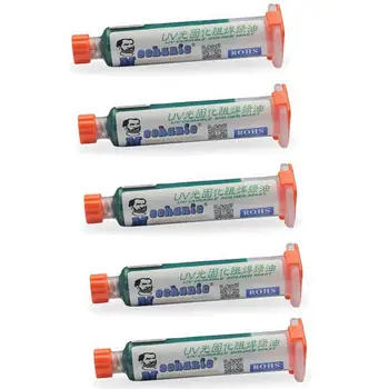 5Pcs 10Ml Green Mechanic Circuit Board Uvpcb Curable Curing Solder Mask Ly-Uvh900
5Pcs 10Ml Green Mechanic Circuit Board Uvpcb Curable Curing Solder Mask Ly-Uvh900