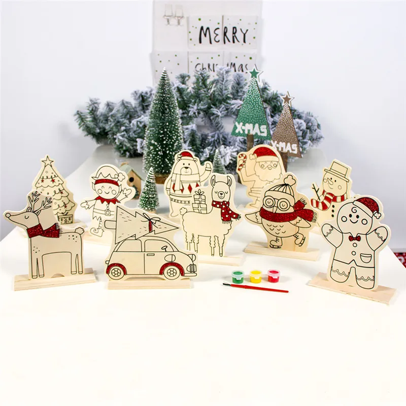 Xmas New Year Christmas decoration DIY Christmas wooden hand-painted ornaments Children's color painting board With paint SA238
Xmas New Year Christmas decoration DIY Christmas wooden hand-painted ornaments Children's color painting board With paint SA238