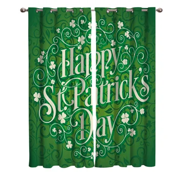 St. Patrick'S Day Theme Clover Plant Vine Pattern Blackout Window Curtains Living Room Curtain Kitchen Blackout Curtains
St. Patrick'S Day Theme Clover Plant Vine Pattern Blackout Window Curtains Living Room Curtain Kitchen Blackout Curtains