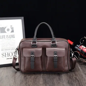 Leather Men's Bags Business Men's Fashion Handbags Hand His Briefcase Single Shoulder Bag Office Bags for Women Briefcase Women
Leather Men's Bags Business Men's Fashion Handbags Hand His Briefcase Single Shoulder Bag Office Bags for Women Briefcase Women