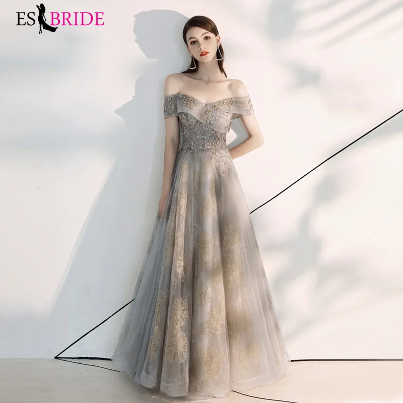 Lace Evening Dresses Long ES2938-1 Elegant A-line V-neck Off The Shoulder Formal Party Gowns Robe De Soiree Real Photos
Lace Evening Dresses Long ES2938-1 Elegant A-line V-neck Off The Shoulder Formal Party Gowns Robe De Soiree Real Photos