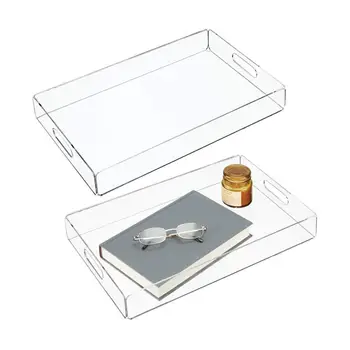 Acrylic Food Tea Tray And Coffee Table Breakfast Container Clear Acrylic Serving Tray With Handles For Dessert Display Holder
Acrylic Food Tea Tray And Coffee Table Breakfast Container Clear Acrylic Serving Tray With Handles For Dessert Display Holder