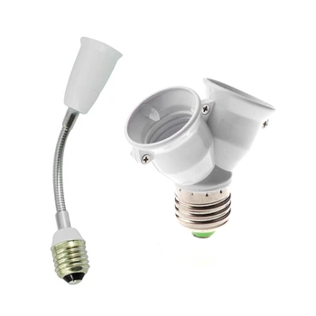 Light E27 Amp Bulb All Direction Extension Adapter Extender 20cm & E27 1 to 2 E27 LED Light Lamp Bulb Adapter
Light E27 Amp Bulb All Direction Extension Adapter Extender 20cm & E27 1 to 2 E27 LED Light Lamp Bulb Adapter