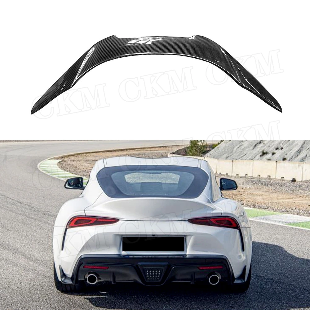 Carbon Fiber/FRP Material Rear trunk lip Spoiler Racing Wings for Toyota Supra 2019 2020 Fiber glass Car Styling
Carbon Fiber/FRP Material Rear trunk lip Spoiler Racing Wings for Toyota Supra 2019 2020 Fiber glass Car Styling