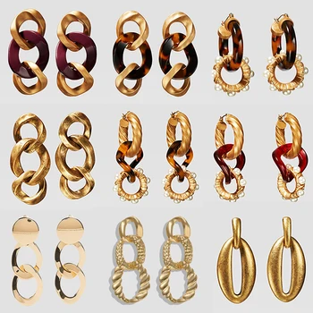 Dvacaman 2019 Punk ZA Newly Limited Edition Link Earrings for Women Fashion Full Gold Metal Circle Drop Earrings Pendant Jewelry 
Dvacaman 2019 Punk ZA Newly Limited Edition Link Earrings for Women Fashion Full Gold Metal Circle Drop Earrings Pendant Jewelry
