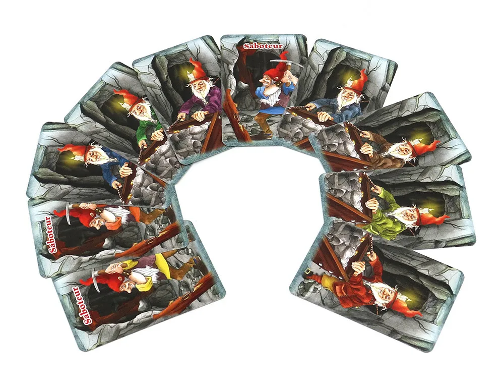 Generic 2020 Table Games Card Game Saboteur 1 & Saboteur 1+2 Card Game