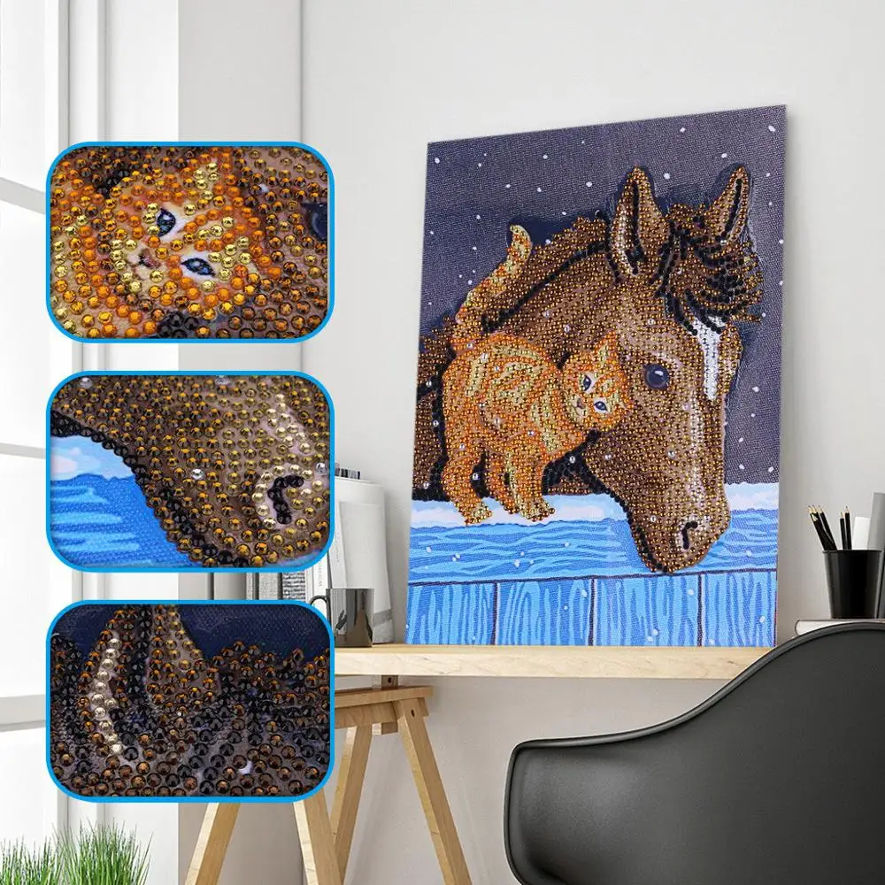 5D DIY Diamond Painting Diamond Embroidery Cross Stitch Kits Lovely Cat Horse Pattern Rhinestone Picture Mosaic Home Decor Q4
5D DIY Diamond Painting Diamond Embroidery Cross Stitch Kits Lovely Cat Horse Pattern Rhinestone Picture Mosaic Home Decor Q4