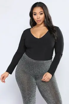 Plus Size Bodysuit Ladies Hot Women Ladies Sexy Long Sleeve Fashion New Stretch Leotard Tops Jumpsuit Romper
Plus Size Bodysuit Ladies Hot Women Ladies Sexy Long Sleeve Fashion New Stretch Leotard Tops Jumpsuit Romper