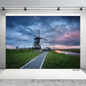 Spring Grassland Windmill River Green Grass Scenery Backgrounds Children Young Portrait Photography Backdrops For Photo Studio
Spring Grassland Windmill River Green Grass Scenery Backgrounds Children Young Portrait Photography Backdrops For Photo Studio