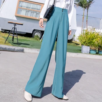 2020 New Spring Summer Womens High Waisted Blue Yellow Wide Leg Pants , Korean Fashion Woman Female 3xl Trousers
2020 New Spring Summer Womens High Waisted Blue Yellow Wide Leg Pants , Korean Fashion Woman Female 3xl Trousers