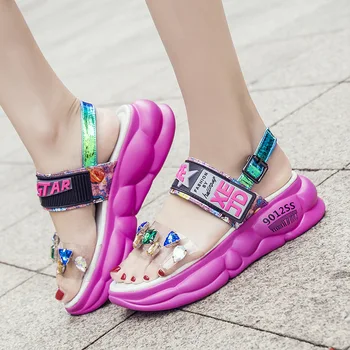 Women Brand PU Leather Flat Platform Sandals Open Toe Summer Sandals Casual Leisure Bohemian Beach Sandals
Women Brand PU Leather Flat Platform Sandals Open Toe Summer Sandals Casual Leisure Bohemian Beach Sandals