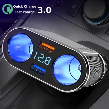 Dual USB Car Charger 80W Quick Charge 3.0 Car Cigarette Lighter Socket Splitter Adapter Fast charger with Touch-sensitive Switch
Dual USB Car Charger 80W Quick Charge 3.0 Car Cigarette Lighter Socket Splitter Adapter Fast charger with Touch-sensitive Switch
