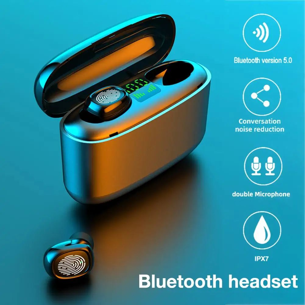 G5S TWS Bluetooth 5.0 Wireless Earphones HiFi Stereo 3500mAh Charging Case IPX7 Waterproof Touch Control Business Sports Earbuds
G5S TWS Bluetooth 5.0 Wireless Earphones HiFi Stereo 3500mAh Charging Case IPX7 Waterproof Touch Control Business Sports Earbuds