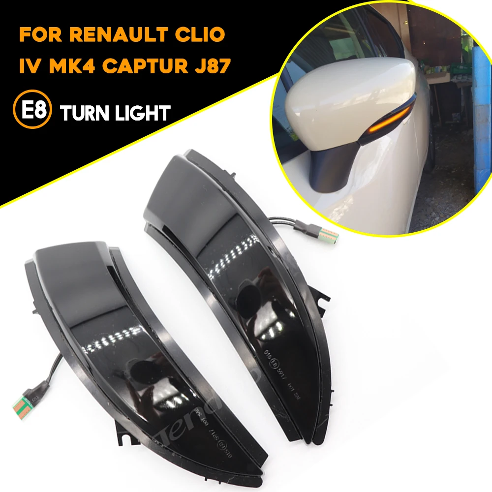 For Renault Clio IV MK4 Captur J87 2pcs Dynamic Turn Signal Light LED Side Mirror Sequential Scroll Repeater Flasher
For Renault Clio IV MK4 Captur J87 2pcs Dynamic Turn Signal Light LED Side Mirror Sequential Scroll Repeater Flasher