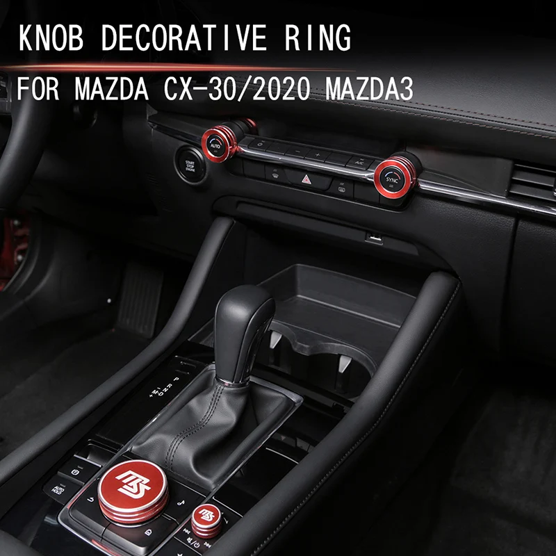 Multimedia knob cover sticker Button sticker decoration cover Air conditioning knob cover sticker For Mazda CX-30 2019 2020
Multimedia knob cover sticker Button sticker decoration cover Air conditioning knob cover sticker For Mazda CX-30 2019 2020