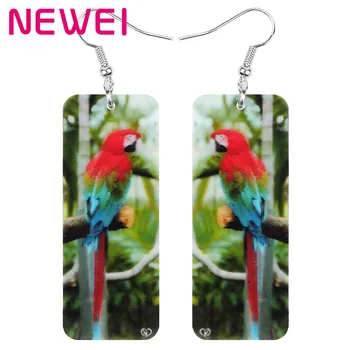 Newei Acrylic Rectangle Red-and-green Macaw Earrings Long Charm Bird Animal Dangle Drop Jewelry For Women Girls Kid Novelty Gift
Newei Acrylic Rectangle Red-and-green Macaw Earrings Long Charm Bird Animal Dangle Drop Jewelry For Women Girls Kid Novelty Gift
