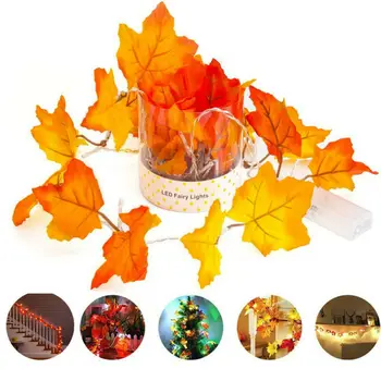 10/20 LED Fairy Lights Fall Maple Leaf Fairy String Lights Autumn Lamp Wedding Warm White Waterproof Halloween Light Strings
10/20 LED Fairy Lights Fall Maple Leaf Fairy String Lights Autumn Lamp Wedding Warm White Waterproof Halloween Light Strings