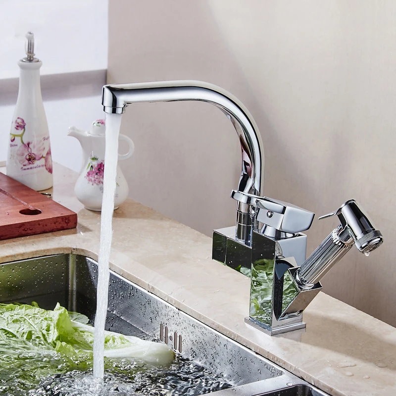 Generic Kitchen Mixers Faucet Wall Mounted Cold & Water Stainless Steel