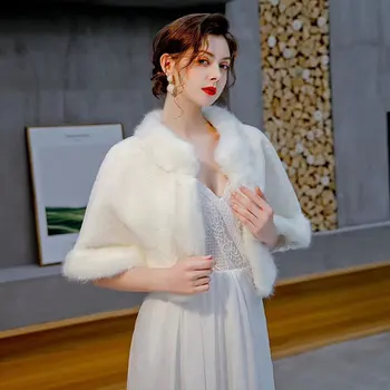 2020 Time-limited Toreritas Mujer Wedding Shawl Bride's Wedding Cape 2020 Winter New Dress Thickened Coat Korean Version Collar
2020 Time-limited Toreritas Mujer Wedding Shawl Bride's Wedding Cape 2020 Winter New Dress Thickened Coat Korean Version Collar