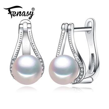 FENASY 925 Sterling Silver Clip On Stud Earrings Natural Freshwater Pearl Earrings For Women Wedding Fashion Boho Jewelry
FENASY 925 Sterling Silver Clip On Stud Earrings Natural Freshwater Pearl Earrings For Women Wedding Fashion Boho Jewelry
