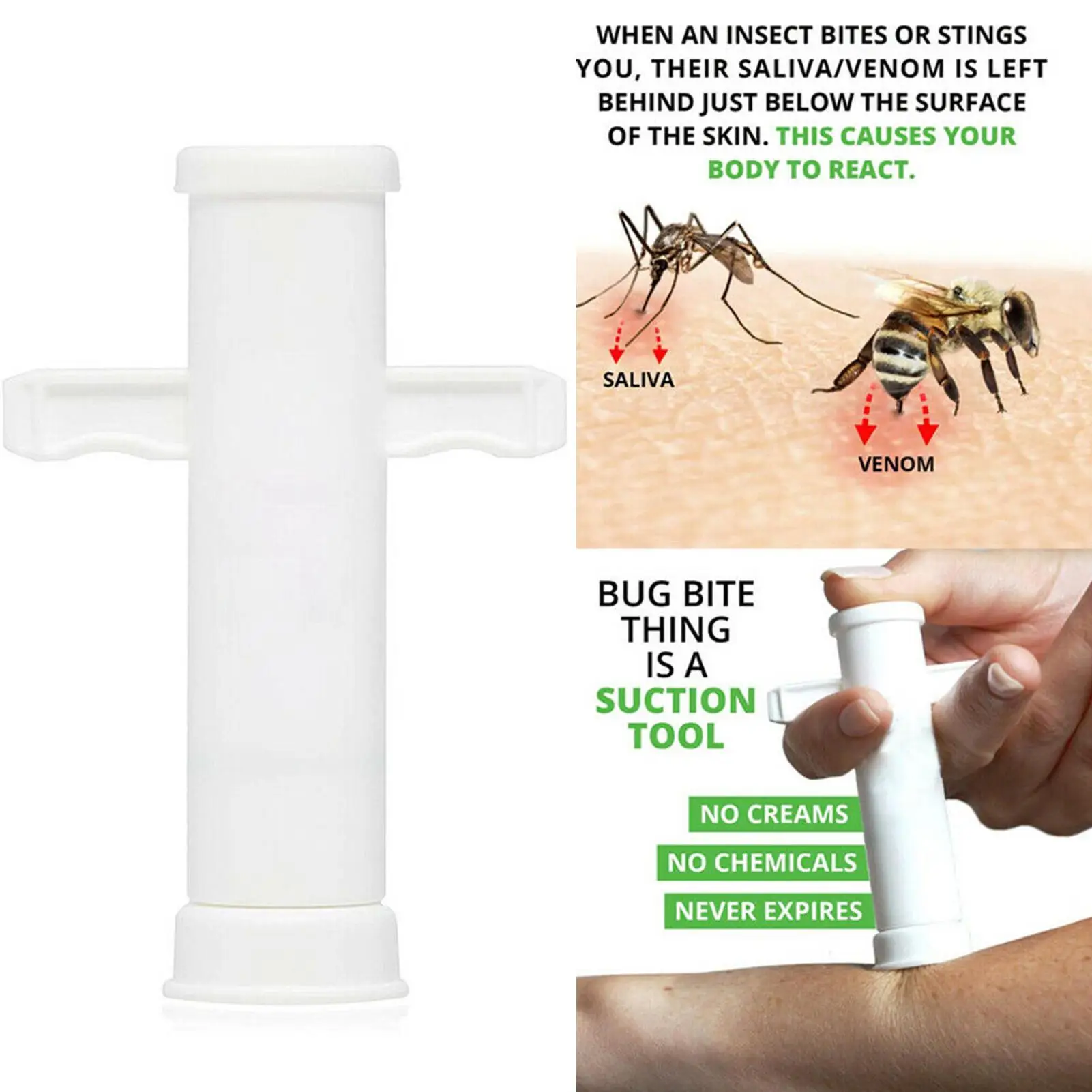 Portable Outdoor Home Anti Itch Reliever Mosquito Inset Bug Bite Suction Tool
Portable Outdoor Home Anti Itch Reliever Mosquito Inset Bug Bite Suction Tool