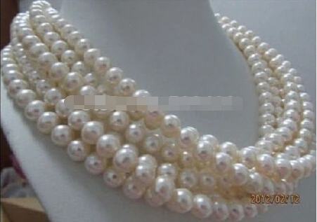 860 8-9 мм AA + белое Жемчужное Ожерелье AKOYA 100" | Украшения и аксессуары