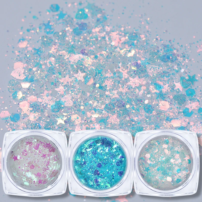 12/6/1 Boxes Glitter Nail Art Holographic Nail Powder Sequins Shining Paillette Sparkly Flakes Nail Art Decoration DIY Design 
12/6/1 Boxes Glitter Nail Art Holographic Nail Powder Sequins Shining Paillette Sparkly Flakes Nail Art Decoration DIY Design
