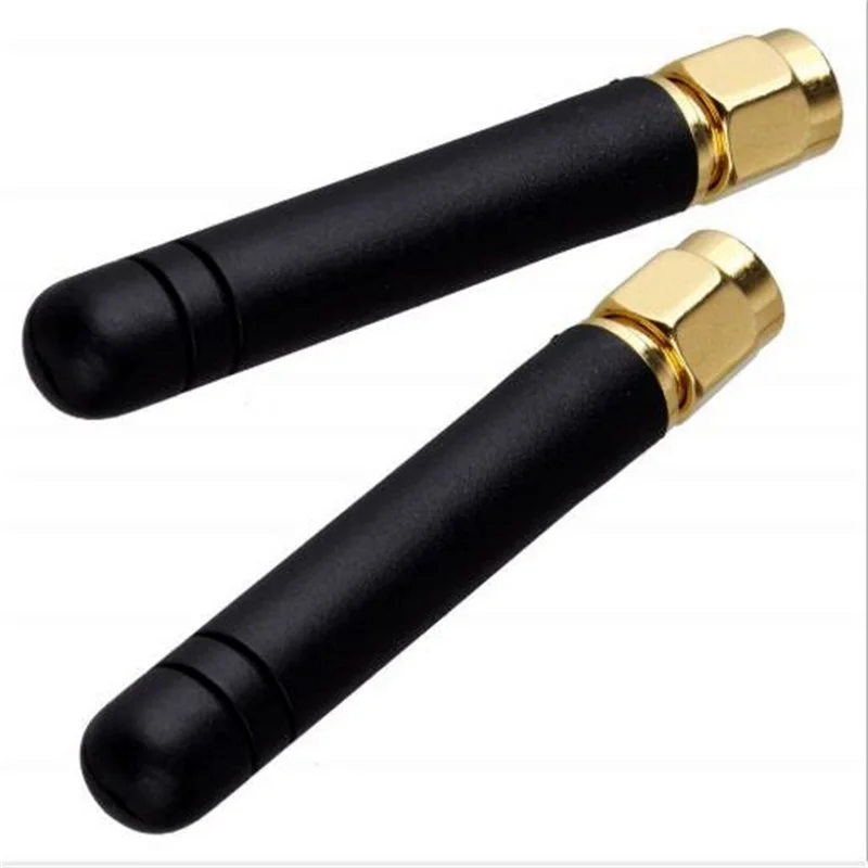 2 PCS 433MHZ rubber 2dbi gains 433 mhz antenna with SMA male plug straight connector
2 PCS 433MHZ rubber 2dbi gains 433 mhz antenna with SMA male plug straight connector
