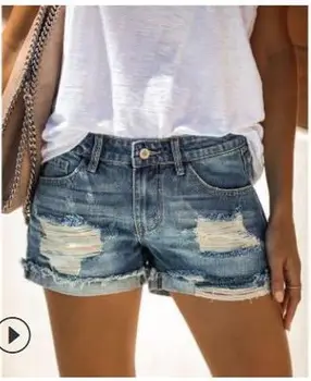 Fashion Women Short Pants Solid Casual Low Skinny Bermuda Feminina Denim Shorts 
Fashion Women Short Pants Solid Casual Low Skinny Bermuda Feminina Denim Shorts