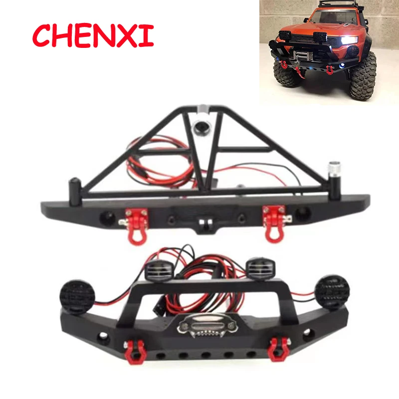 RC 1:10 CNC Metal Front / Rear Bumper Spare Tire Carrier With LED for RC Crawler Car 1/10 Axial SCX10 90046 TRX4 Y09
RC 1:10 CNC Metal Front / Rear Bumper Spare Tire Carrier With LED for RC Crawler Car 1/10 Axial SCX10 90046 TRX4 Y09