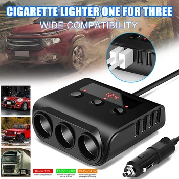 Car Charger 4 USB Charging Port Power Socket Adapter with Switch Safe Protection New Arrival
Car Charger 4 USB Charging Port Power Socket Adapter with Switch Safe Protection New Arrival