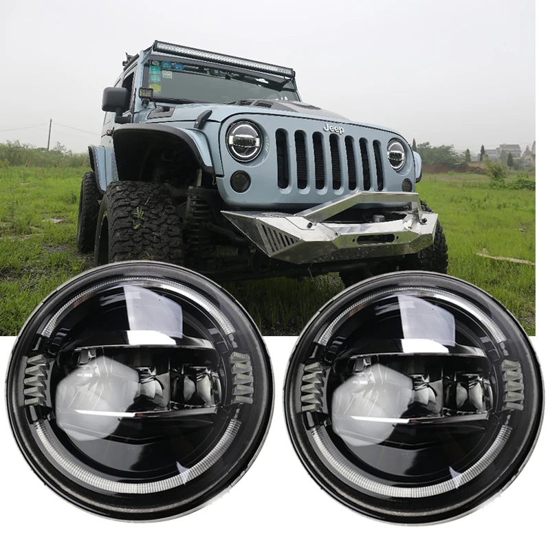 7 Inch Round Led Headlight Angel Eye High Low Beam DRL Auto for Offroad Jeep Wrangler Niva Lada 4x4 Uaz 12V 24V
7 Inch Round Led Headlight Angel Eye High Low Beam DRL Auto for Offroad Jeep Wrangler Niva Lada 4x4 Uaz 12V 24V